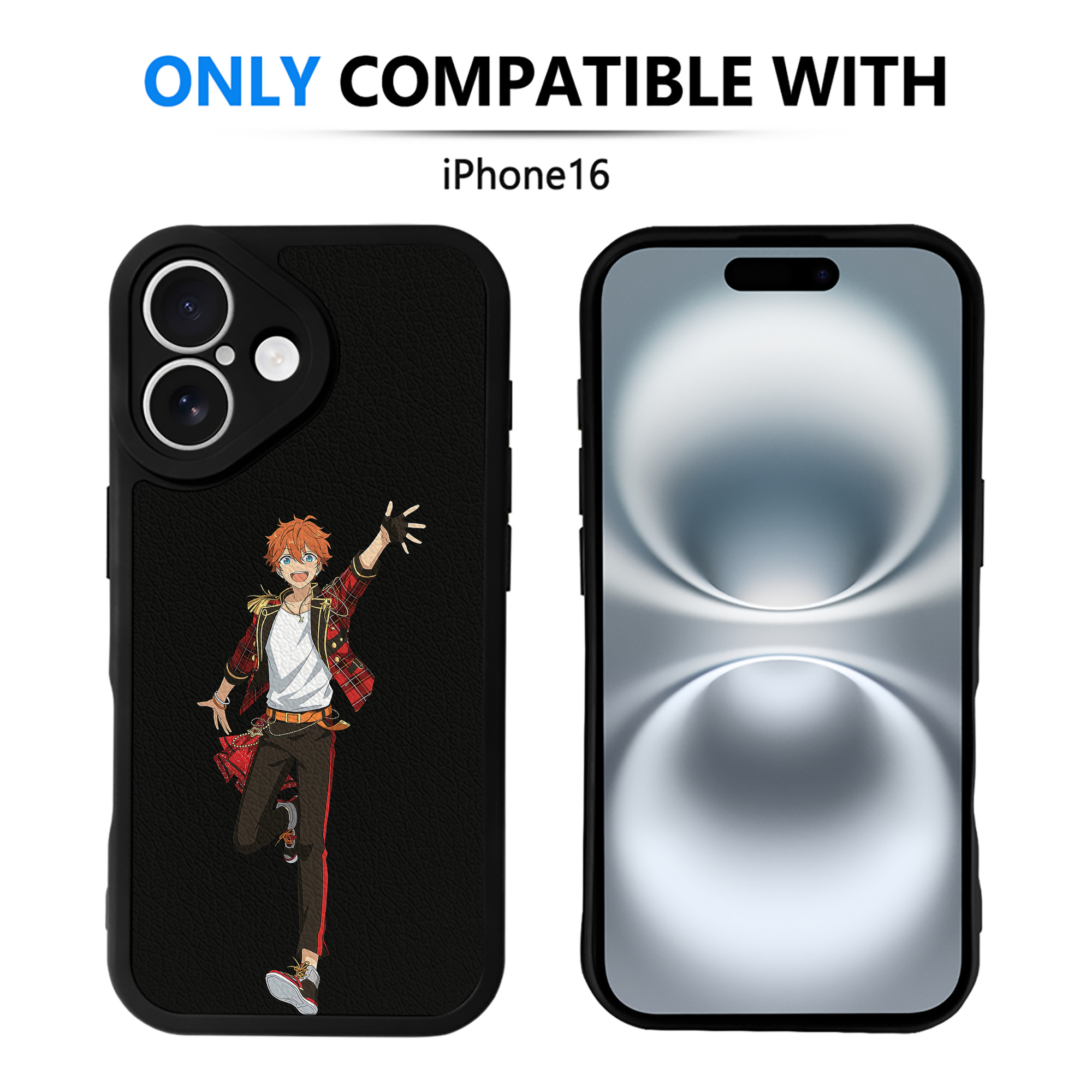 （画像用） あんさんぶるスターズ! Ensemble Stars 【iPhone 16シリーズ対応】シリコンスマホケース（レザー調） 材質：シリコン